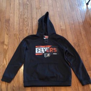 Reebok NHL Philadelphia Flyers hoodie face off collection youth L